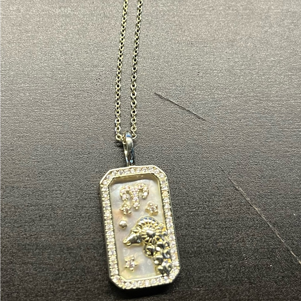 Melinda Maria Zodiac Necklace- Aries